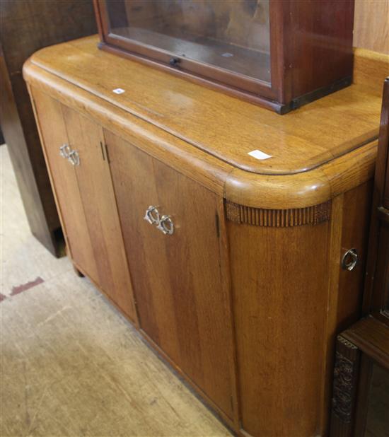 Art Deco pale oak sideboard